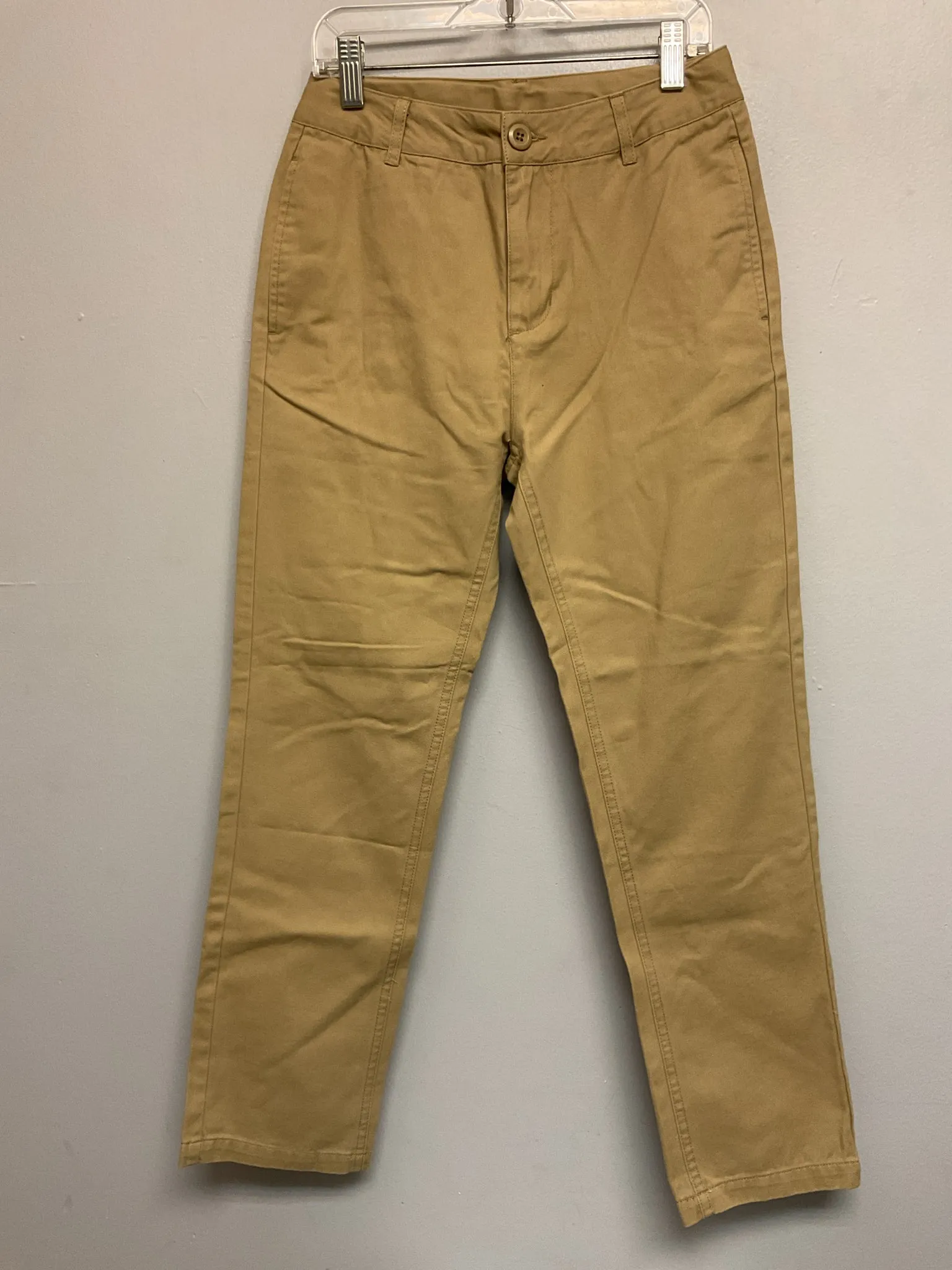 Bienzoe Size 12 Khaki Cotton Big Boys Pants