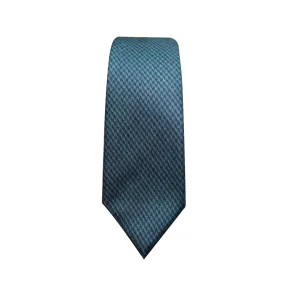 Blade   Blue - Jack Navy & Aqua Wool Houndstooth Tie