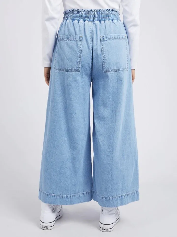 Greta Wide Leg Pant Blue