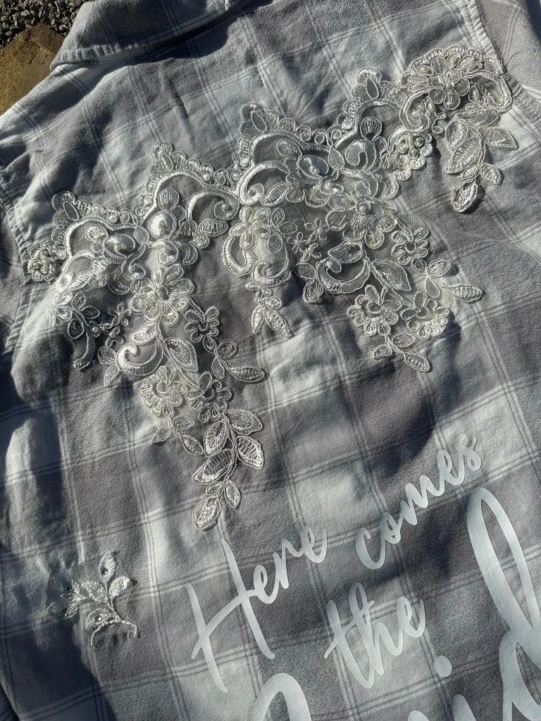 Here Comes the Bride Flannel - L