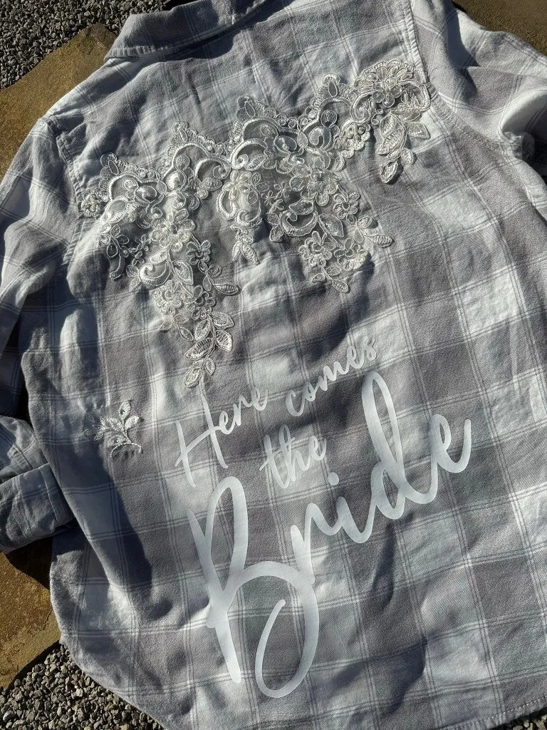 Here Comes the Bride Flannel - L