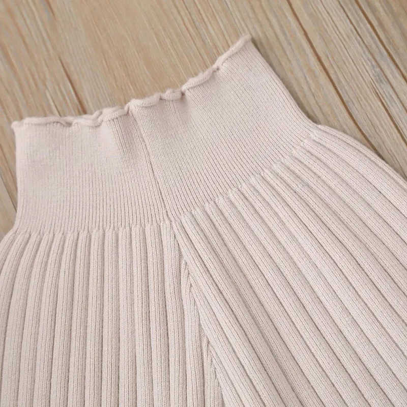 Knitted Wide Leg Pants