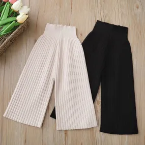 Knitted Wide Leg Pants