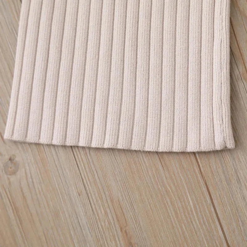 Knitted Wide Leg Pants