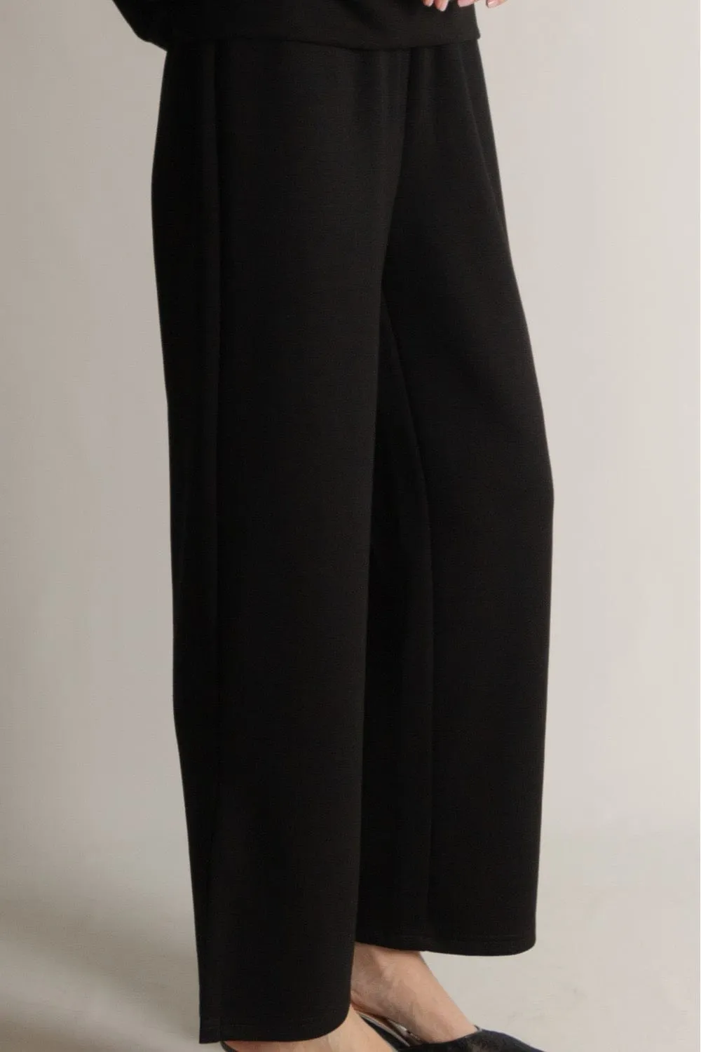 p cill Butter Modal Wide Leg Pants with Bottom Slits