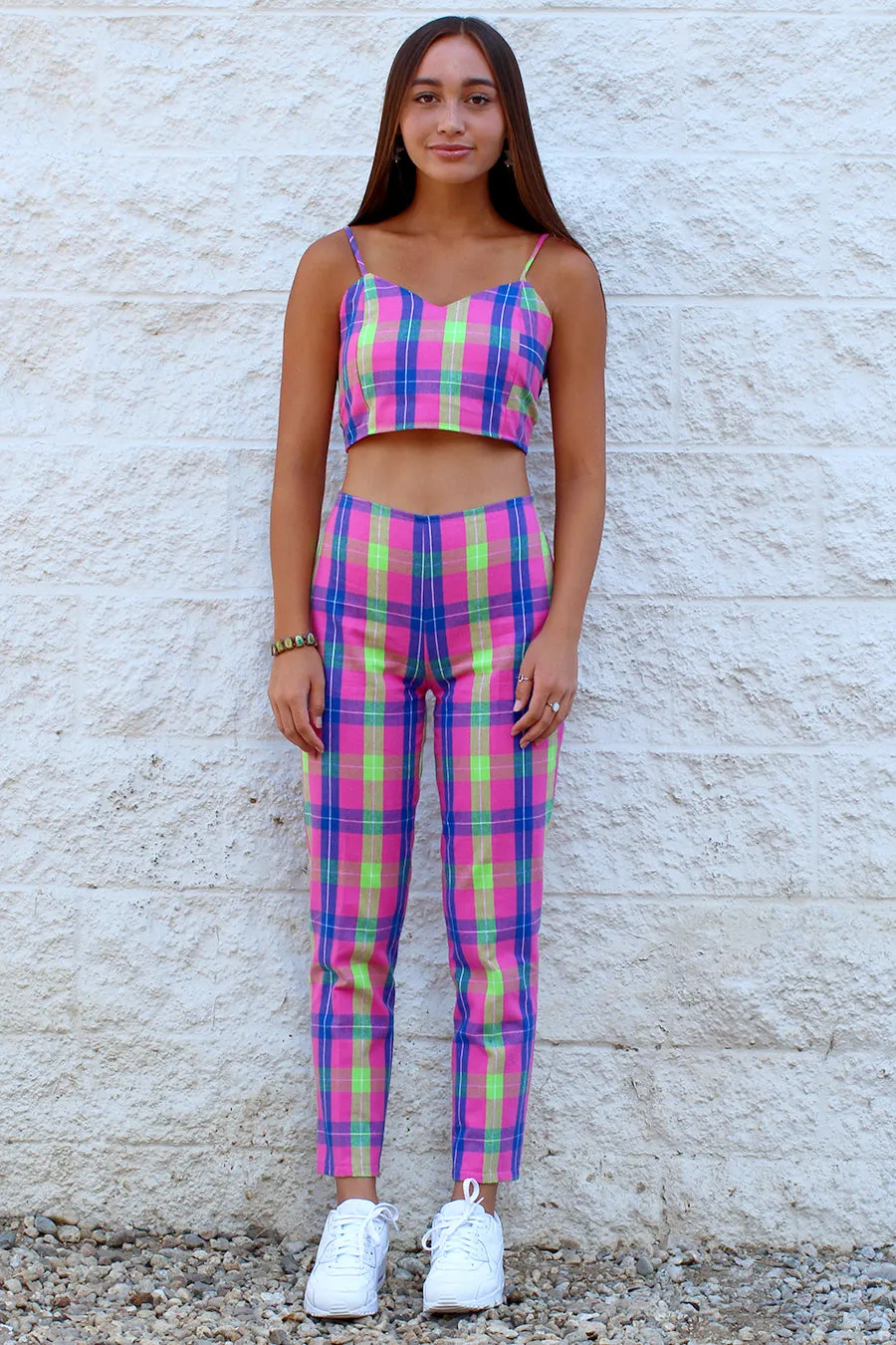 Pants - Flannel Pink Plaid