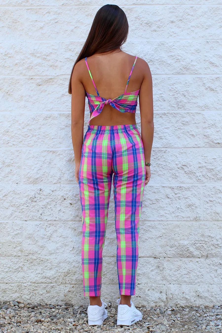 Pants - Flannel Pink Plaid