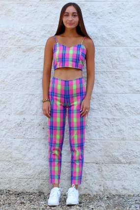 Pants - Flannel Pink Plaid
