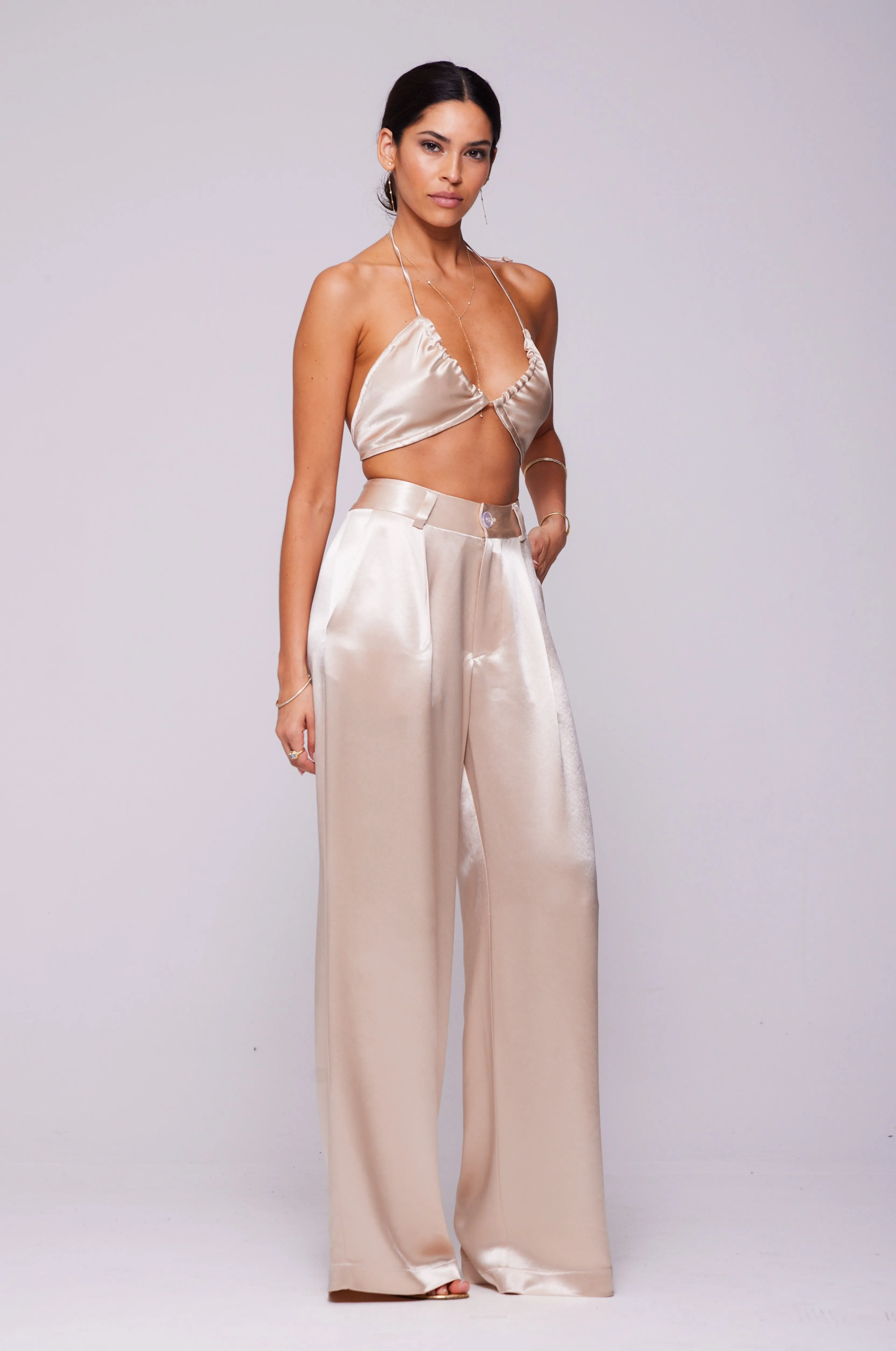 Sasha Trouser in Champagne