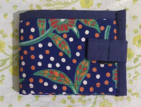 Unisex Wallet with Flap-Blue