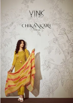 Vink Chikankari Vol-3 Pure Cotton Ready Made Suits