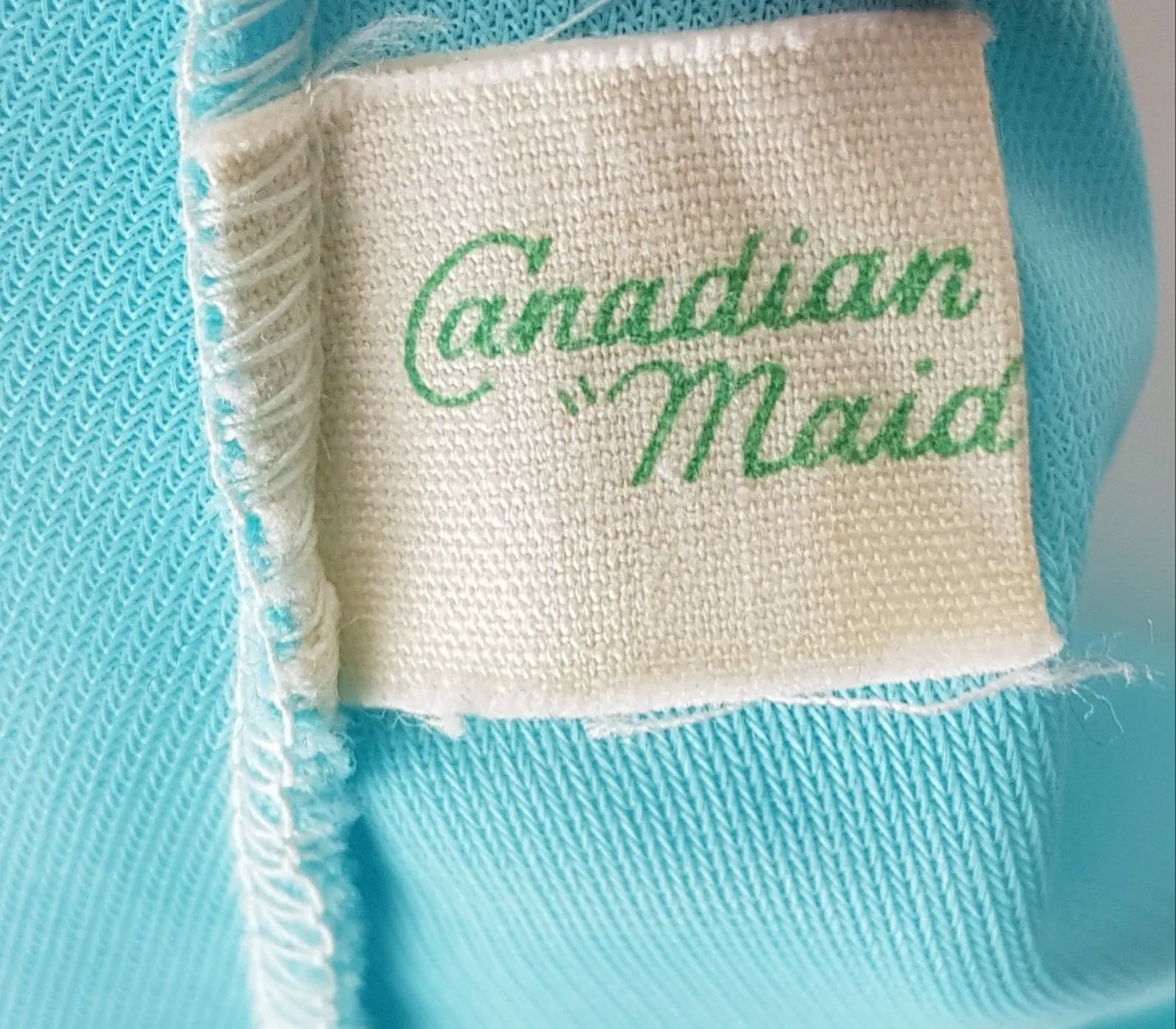 Vintage 60's Azure Blue Peignoir Slip & Robe Lingerie Set
