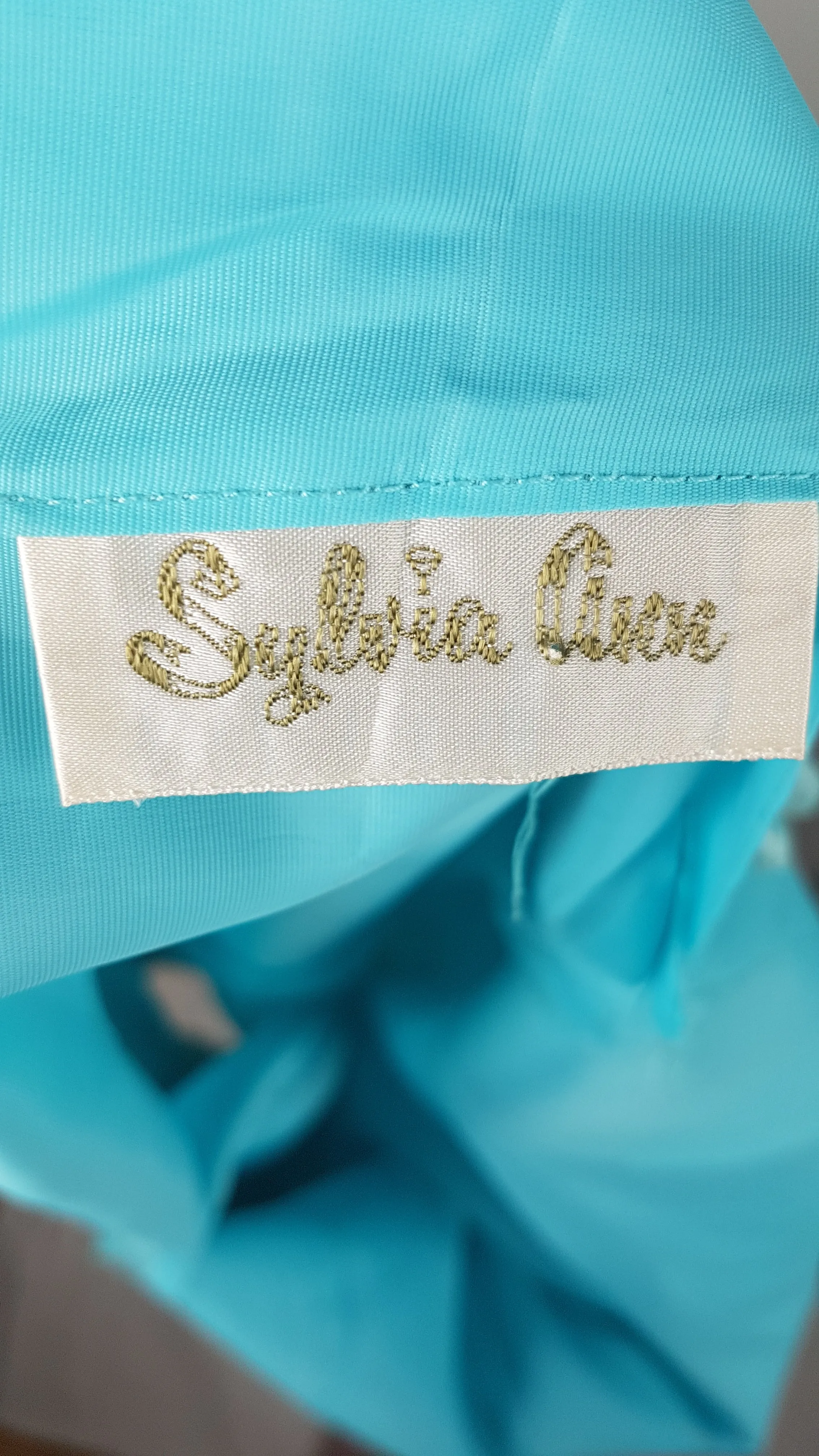 Vintage 60's Azure Blue Peignoir Slip & Robe Lingerie Set